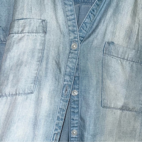 Cloth & Stone Chambray Button Down Shirt Dress - Picture 5 of 8